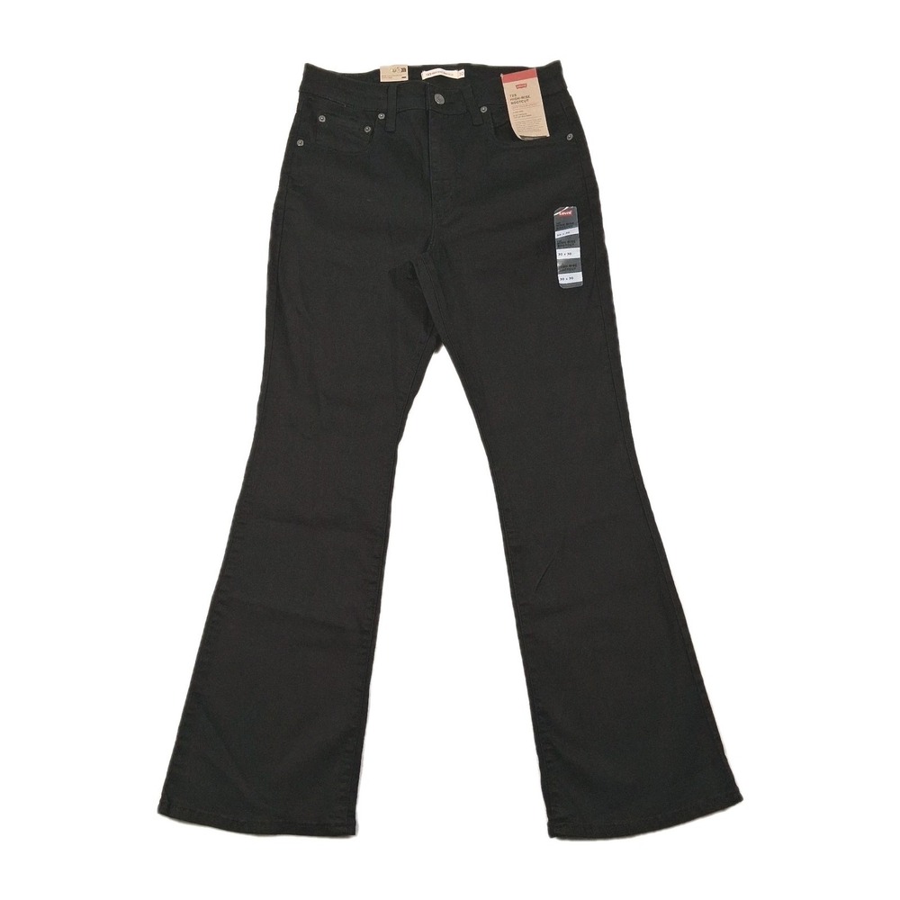 Levis Women's 725 High-Rise Bootcut‎ Black Stretch Jeans Size 30 x 30 NWT